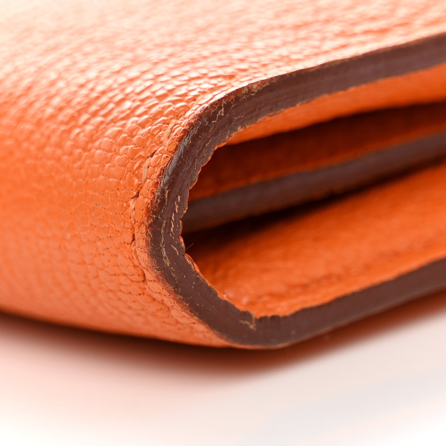 Chevre Mysore Kelly Longue Wallet Orange