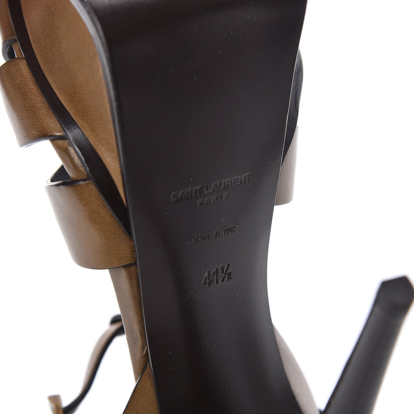 Calfskin Tribute 105 Platform Sandals 41.5 Tundra