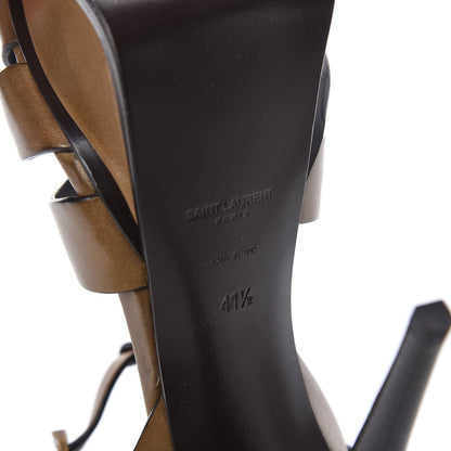 Saint Laurent Calfskin Tribute 105 Platform Sandals 41.5 Tundra 9 of 10