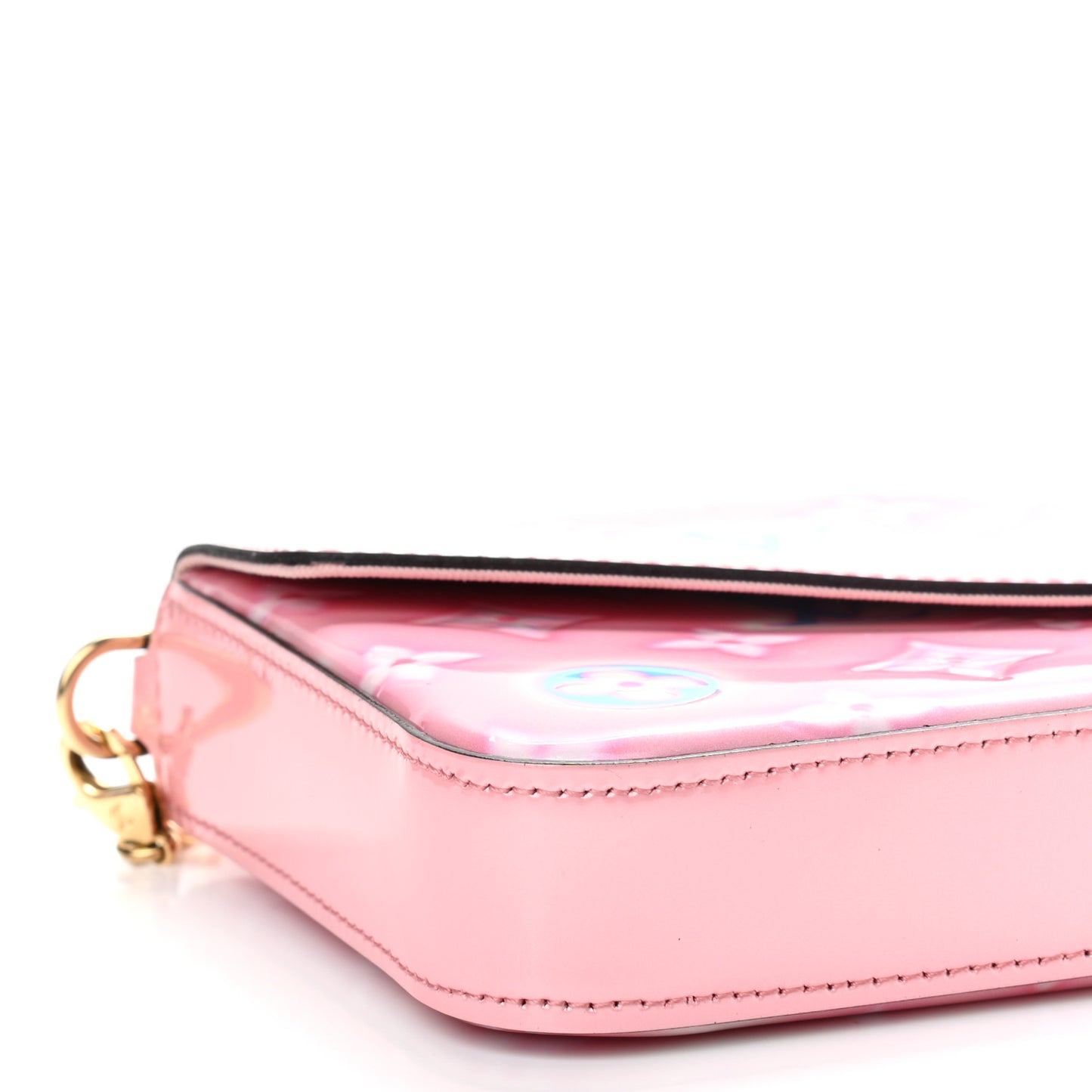 Vernis Valentine Felicie Pochette Chain Wallet Light Pink Neon