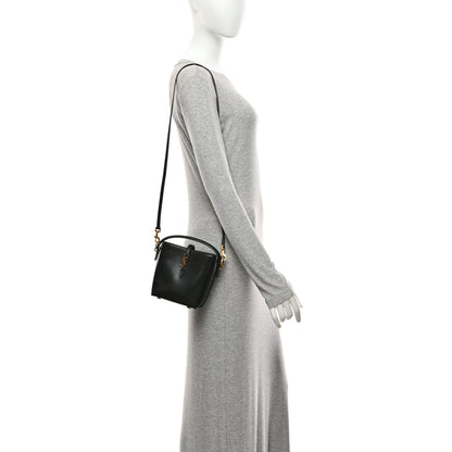 Saint Laurent Shiny Calfskin Le 37 Mini Bucket Bag Black 2 of 10