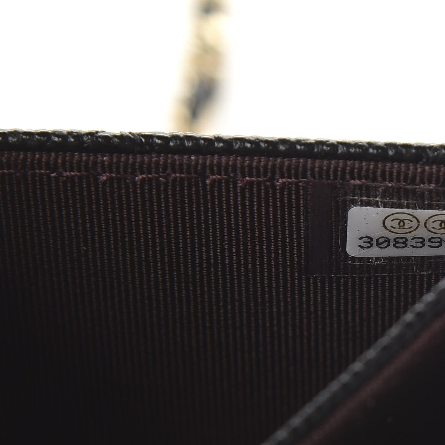 Caviar Quilted Flap Card Holder On Chain Black