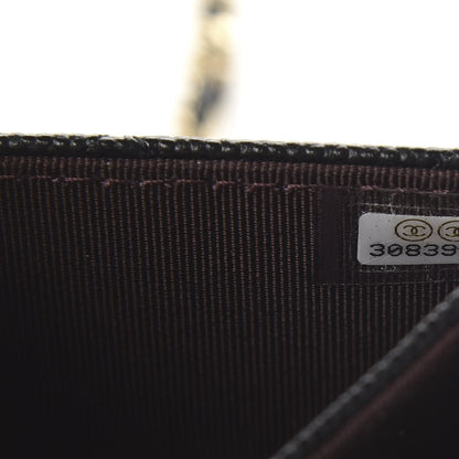 Chanel Caviar Quilted Flap Card Holder On Chain Black 10 of 12
