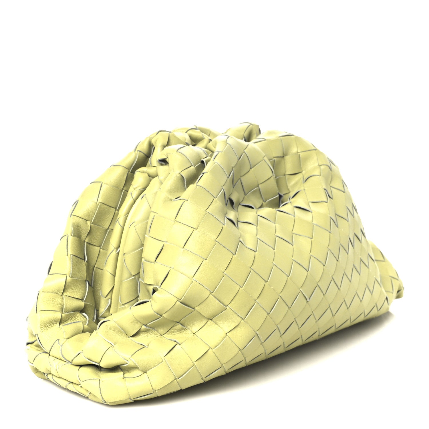Bottega Veneta Nappa Maxi Intrecciato The Pouch Oversized Clutch Kiwi 3 of 11