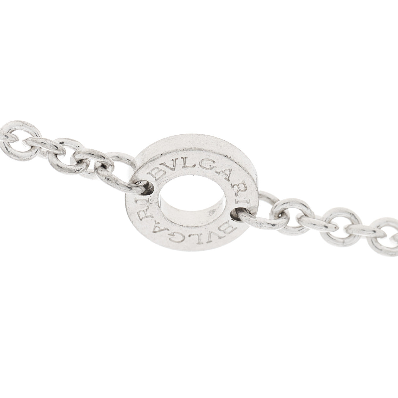 Bulgari Sterling Silver Ceramic Save The Children Pendant Necklace 4 of 6