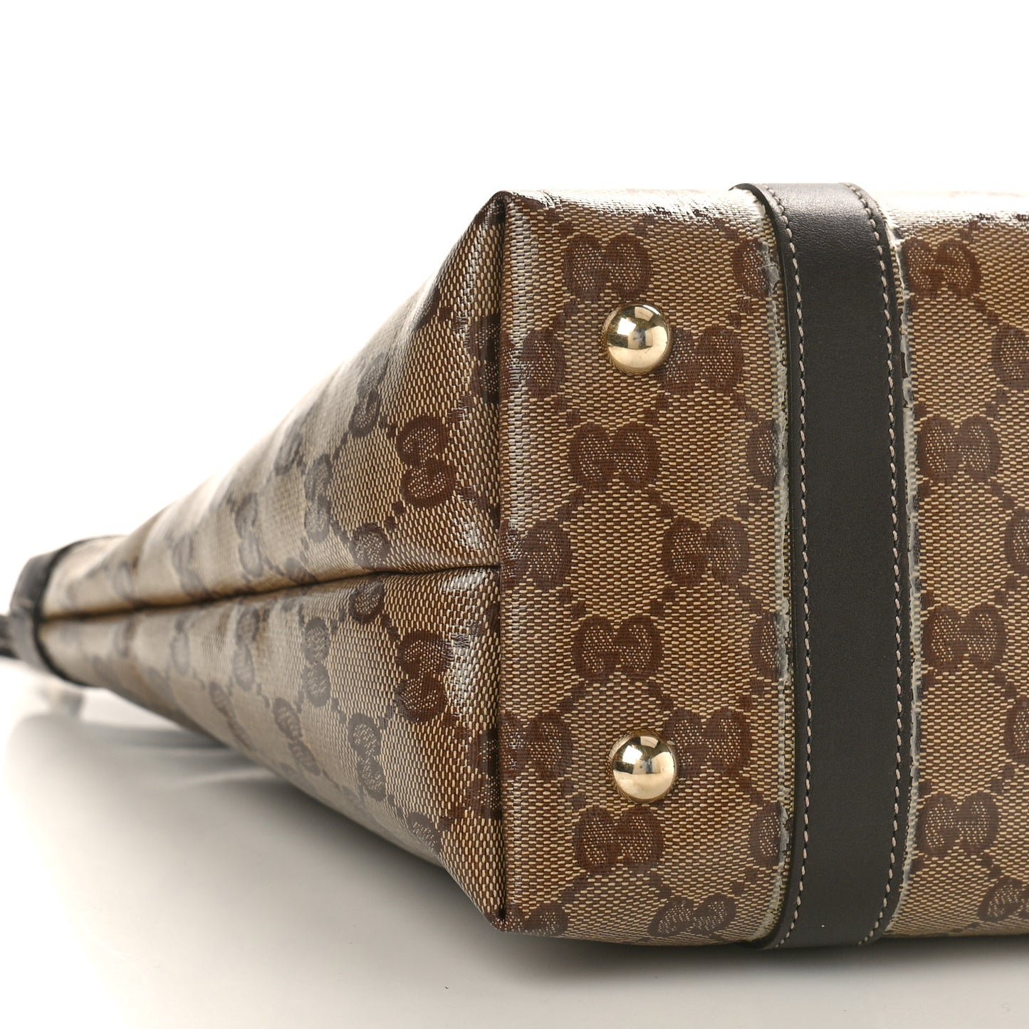 Monogram Medium Abbey Tote Dark Brown