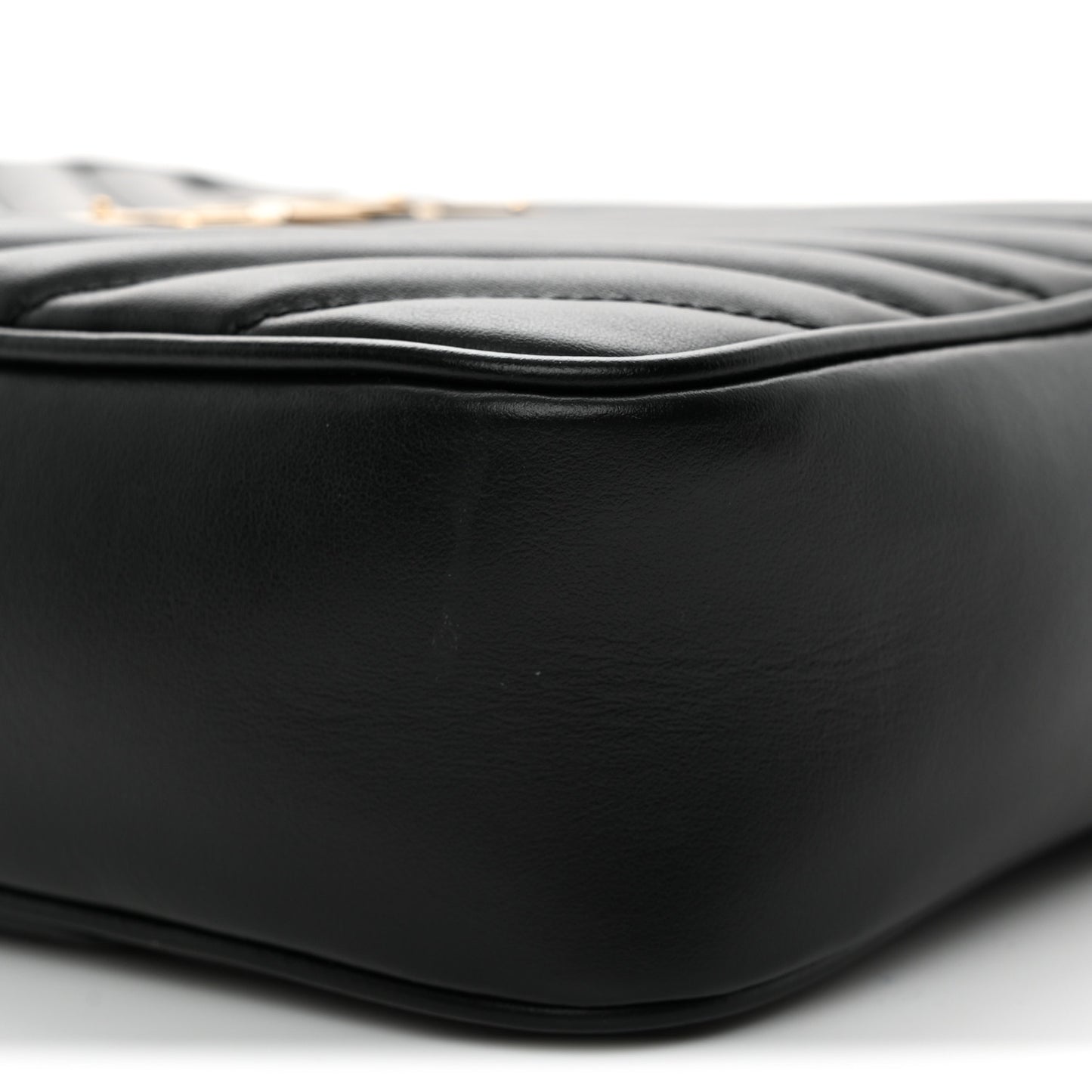 Calfskin Matelasse Monogram Lou Camera Bag Black