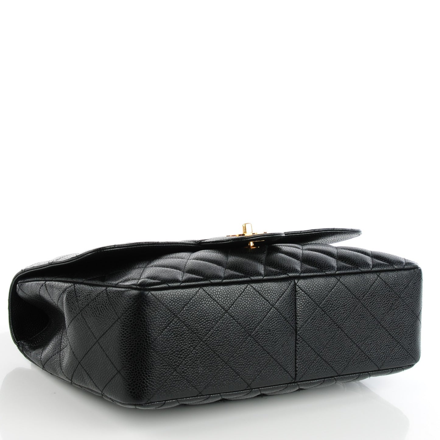 Caviar Quilted Jumbo Single Flap Black
