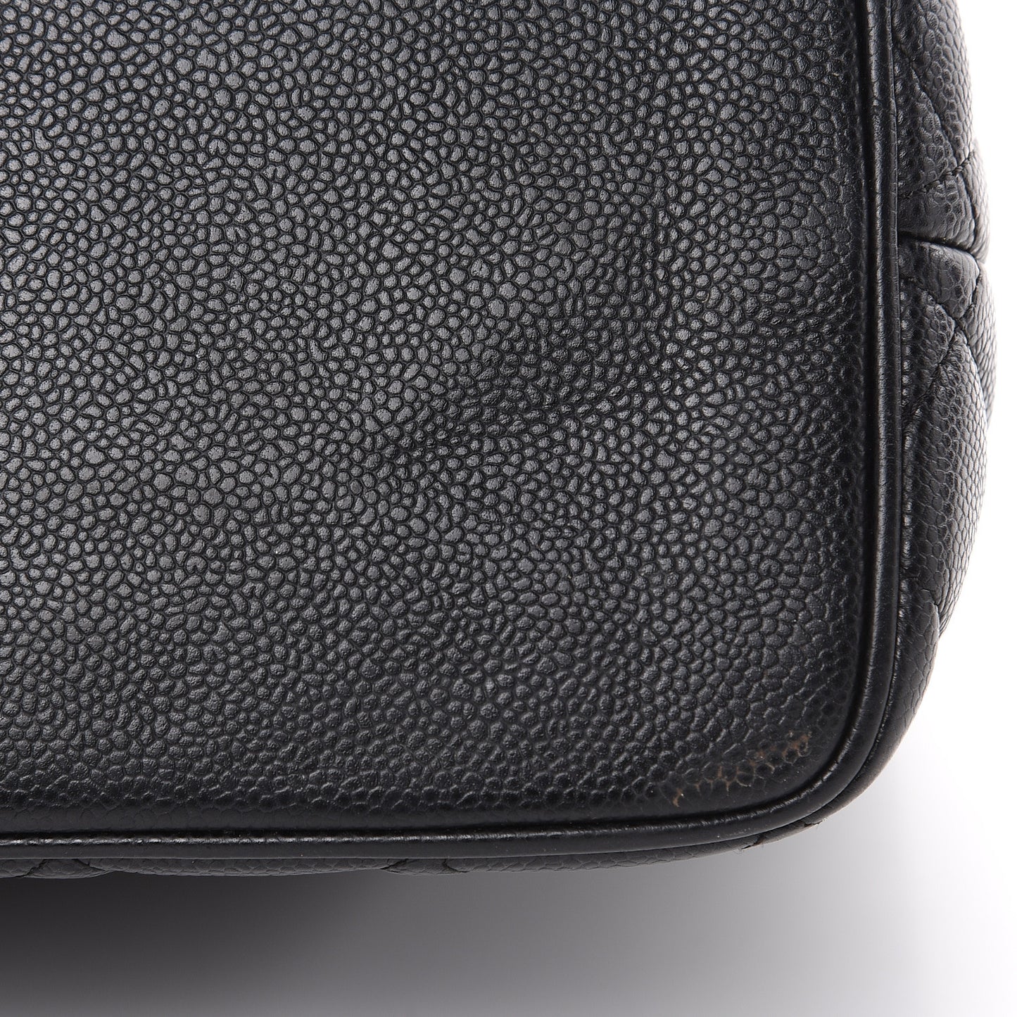 Caviar Quilted Medallion Tote Black
