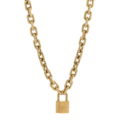 Louis Vuitton LV Edge Necklace Cadenas Gold 3 of 4
