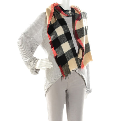 Burberry Cashmere Half Mega Check Scarf Camel 2 of 4