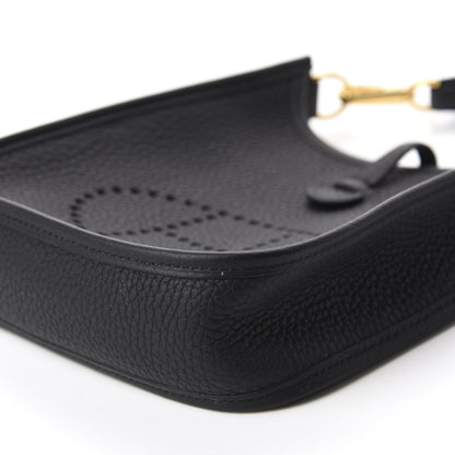 Hermes Taurillon Clemence Evelyne TPM Black 7 of 10