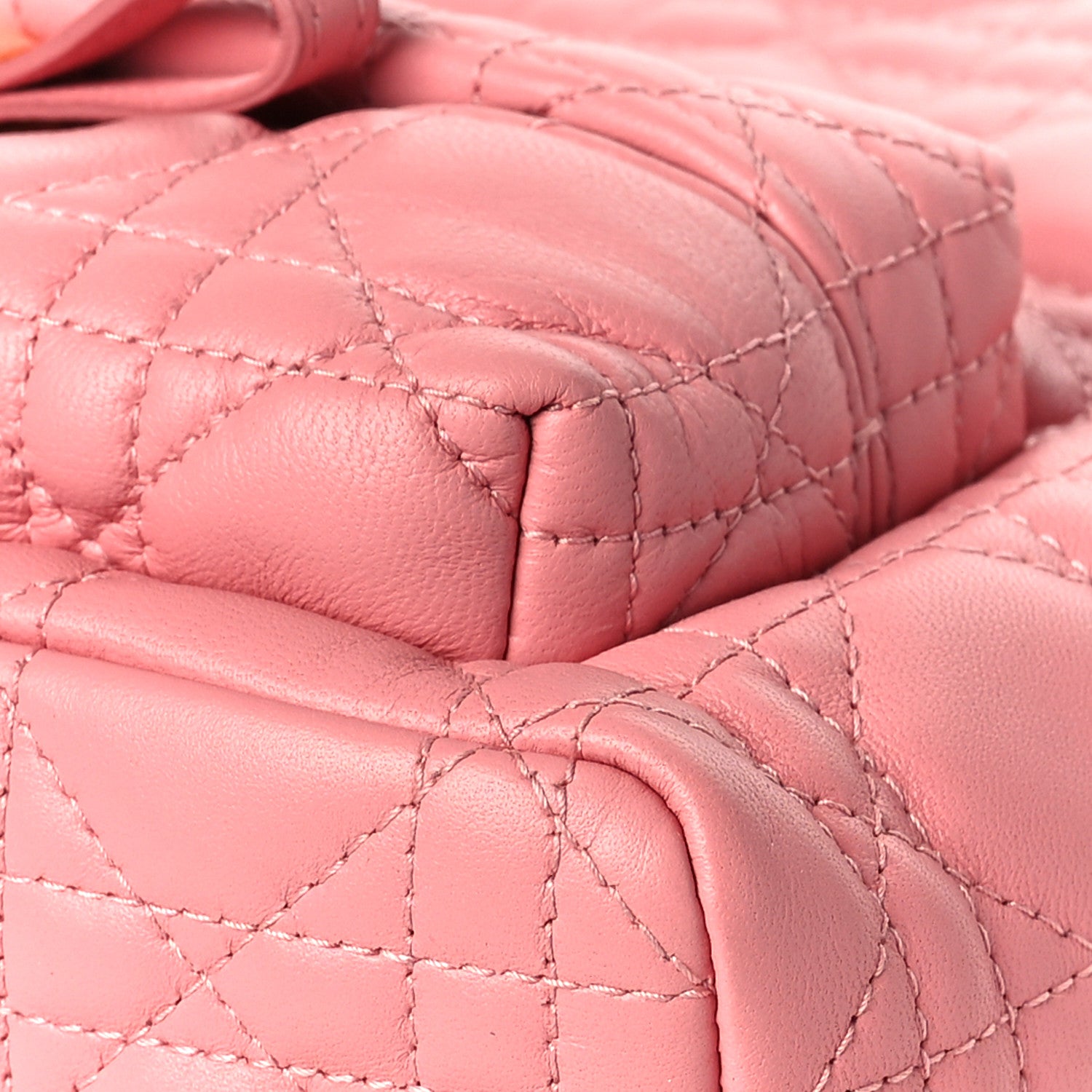 Christian Dior Lambskin Cannage Mini Backpack Peach Blossom 7 of 7