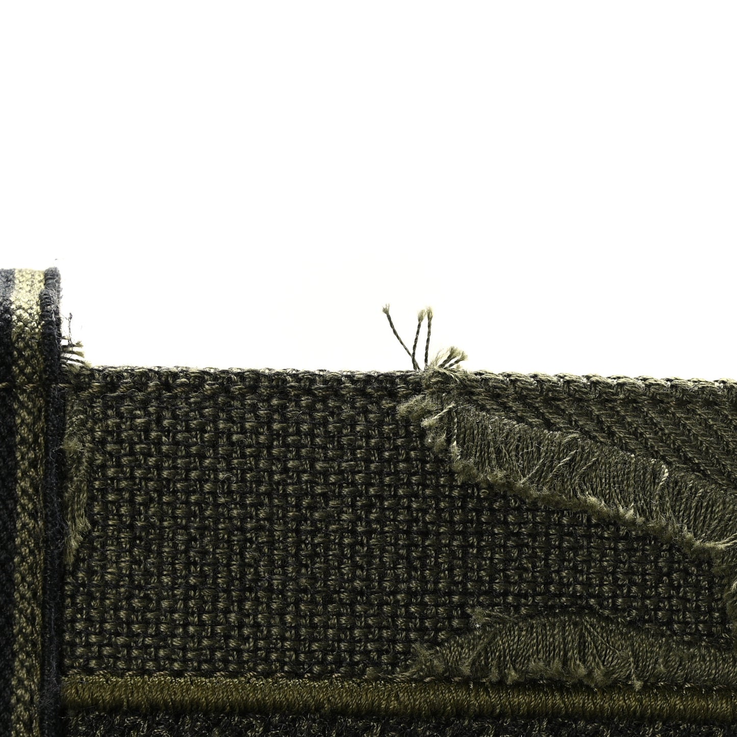 Canvas Embroidered Camouflage Diorcamp Messenger Green