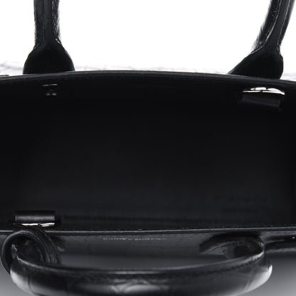 Saint Laurent Calfskin Crocodile Embossed Nano Sac De Jour Black 4 of 4