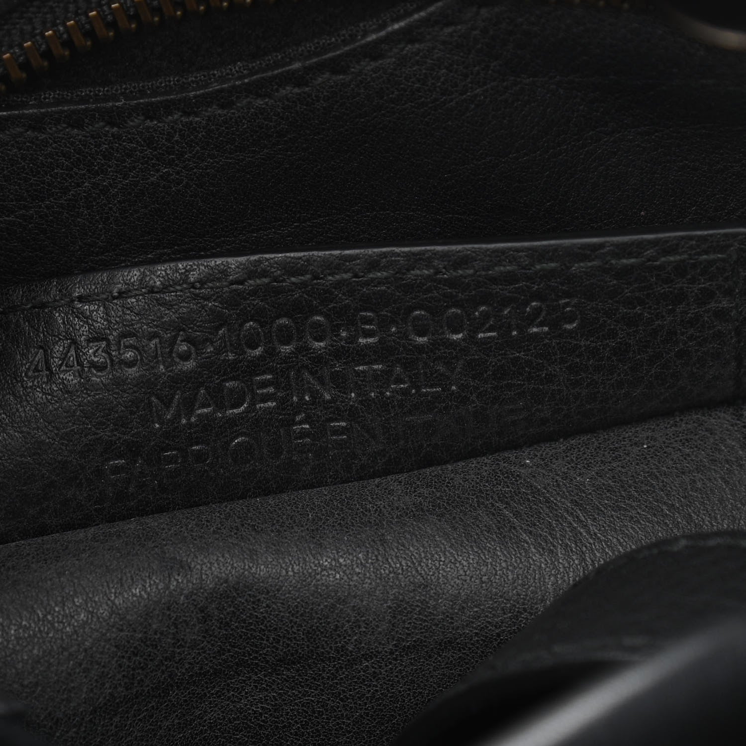 Balenciaga Veau Soyeux Perforated Blackout Hardware S City Black 9 of 9
