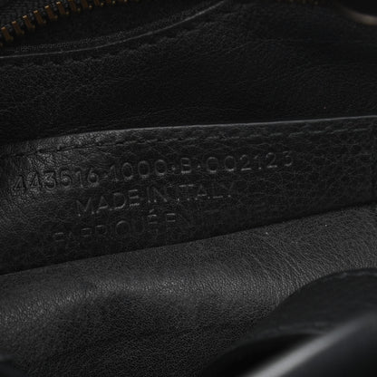 Balenciaga Veau Soyeux Perforated Blackout Hardware S City Black 9 of 9
