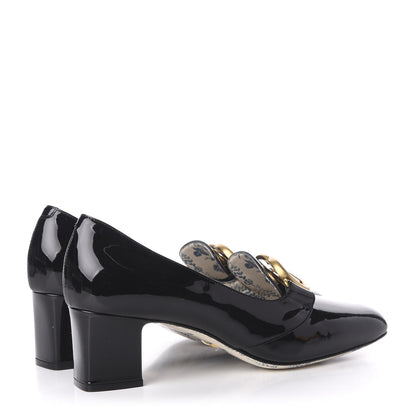 Gucci Vernice GG Victoire 55mm Loafer Pumps 41 Black 4 of 9