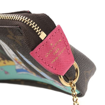 Louis Vuitton Monogram 2023 Christmas Animation Sailing Pochette Accessories Dragon Fruit Pink 6 of 7