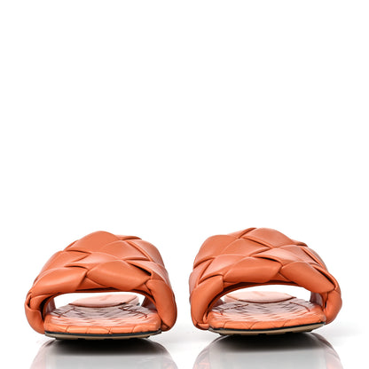 Bottega Veneta Nappa Maxi Intrecciato Lido Flat Sandals 39 Papaya 2 of 7