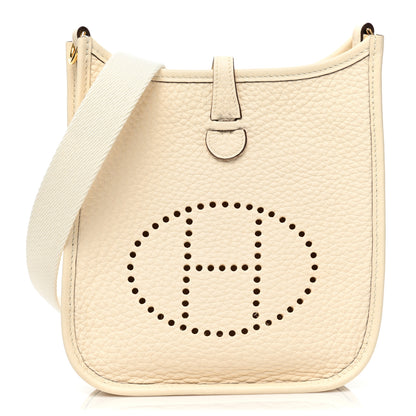 Hermes Taurillon Clemence Amazone Evelyne TPM Nata Craie 1 of 9