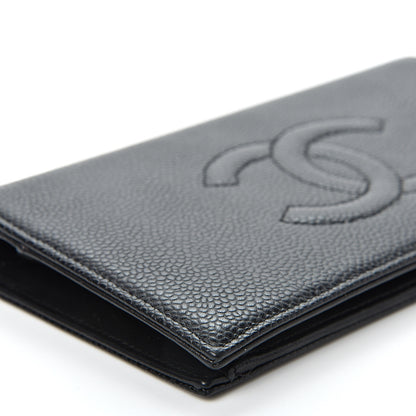 Chanel Caviar Timeless CC Yen Wallet Black 8 of 10