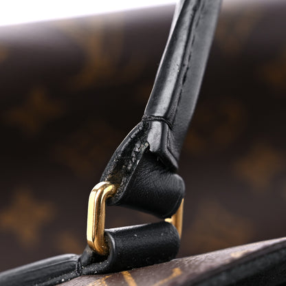 Louis Vuitton Monogram Flower Zipped Tote MM Black 13 of 14