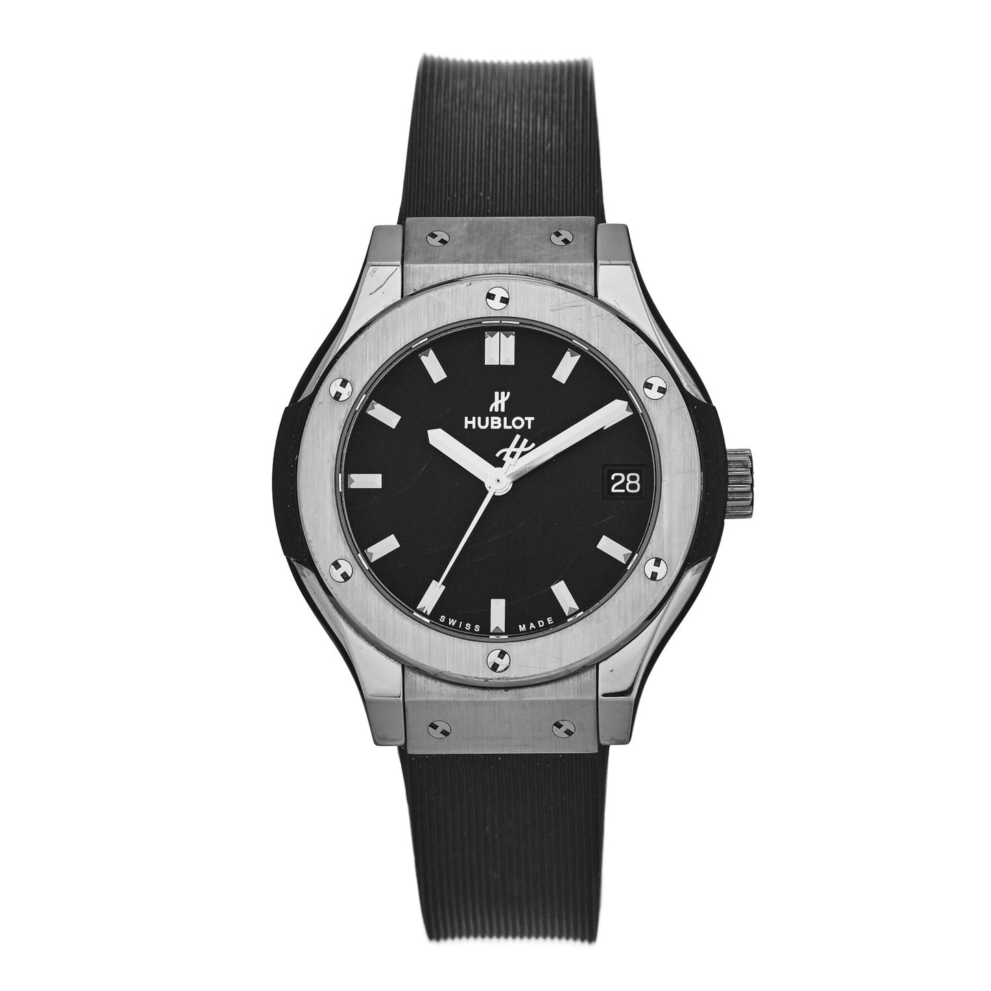 Titanium Rubber 33mm Classic Fusion Quartz Watch Black 58.NX.1470.RX