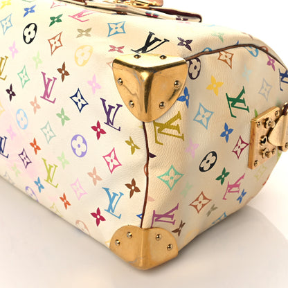 Louis Vuitton Monogram Multicolor Speedy 30 White 8 of 13
