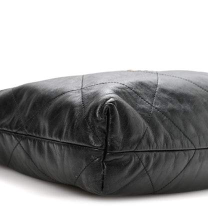 Chanel Shiny Calfskin Quilted Chanel 22 Black 10 of 11