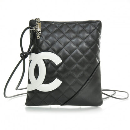 Chanel Calfskin Quilted Cambon Messenger Black White 1 of 11