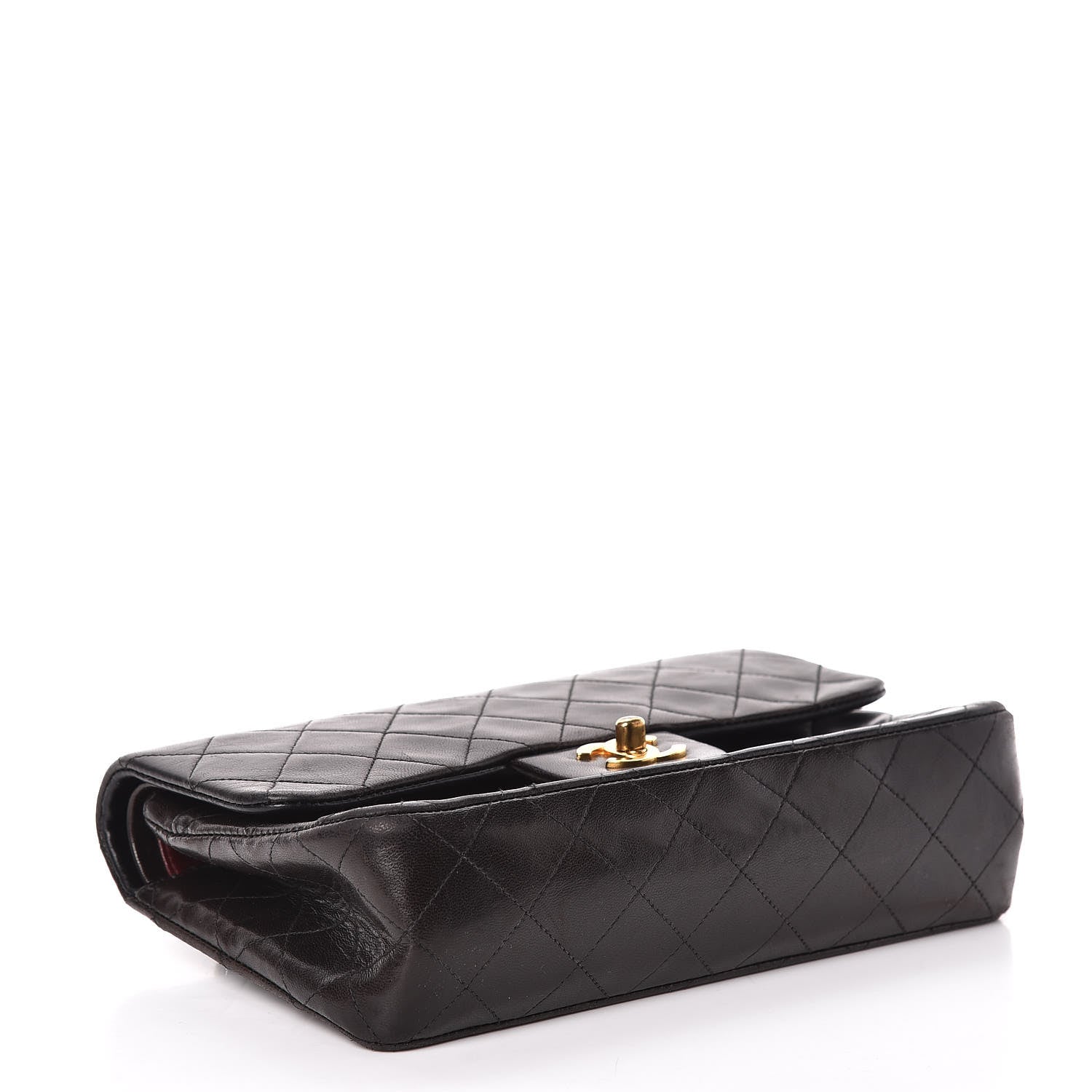 Chanel Lambskin Quilted Small Double Flap Black 4 of 14