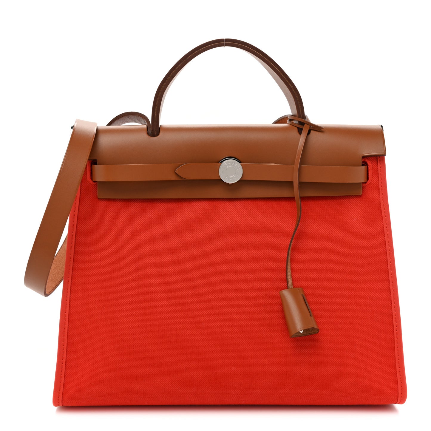 Vache Hunter Toile Herbag Zip 31 PM Capucine Fauve