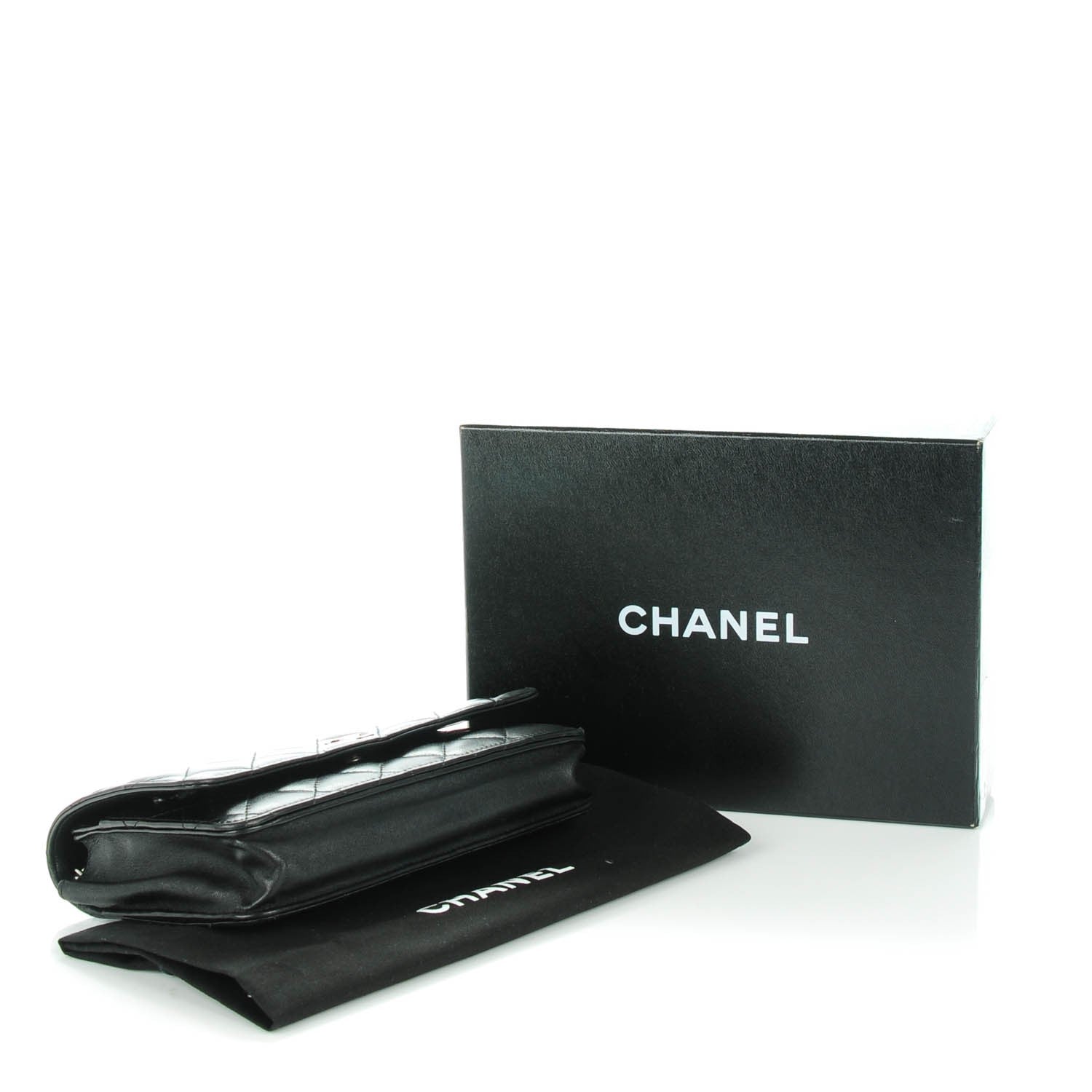 Chanel Lambskin Quilted Wallet On Chain WOC Black 4 of 9