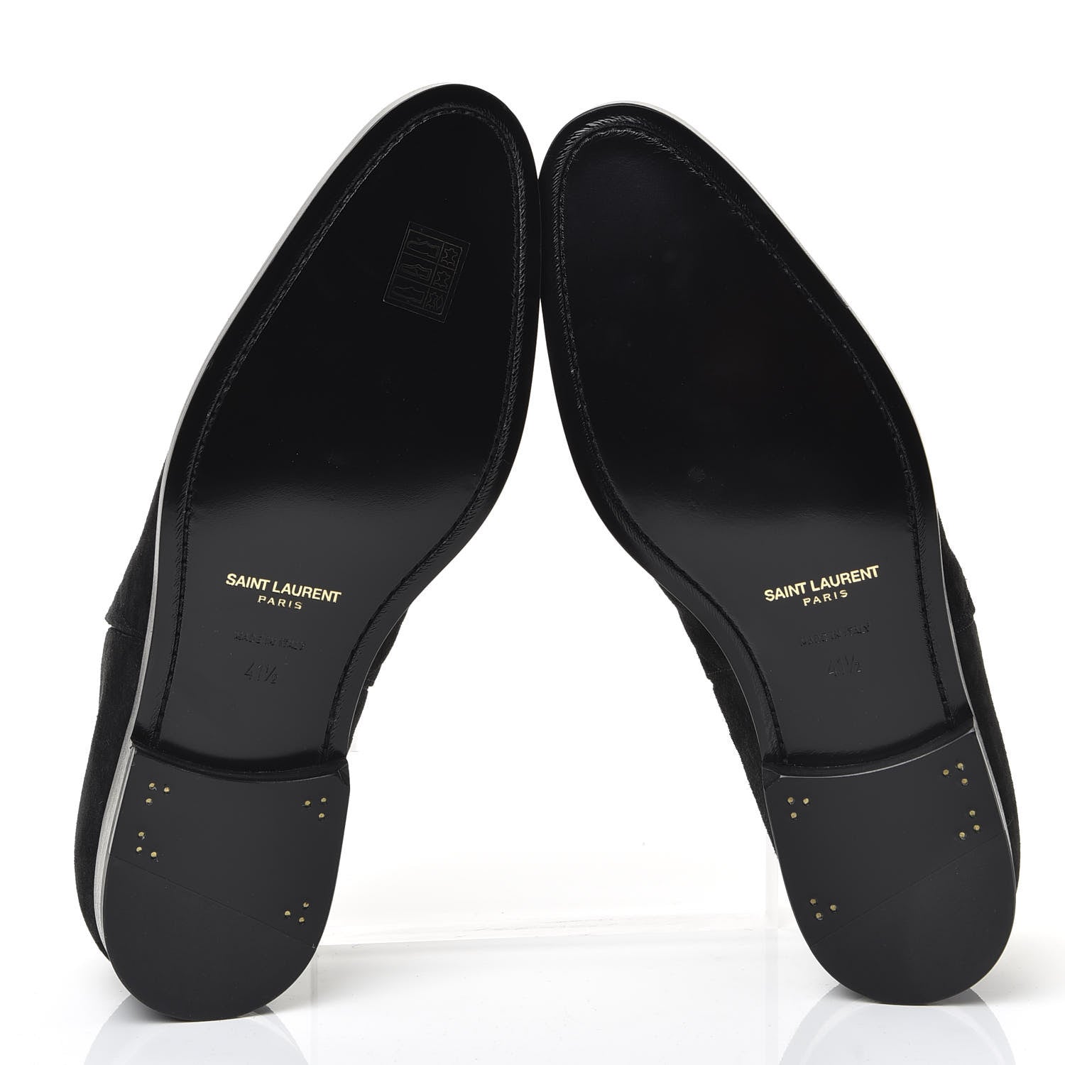 Saint Laurent Suede Slim Chelsea Boots 41.5 Black 5 of 10