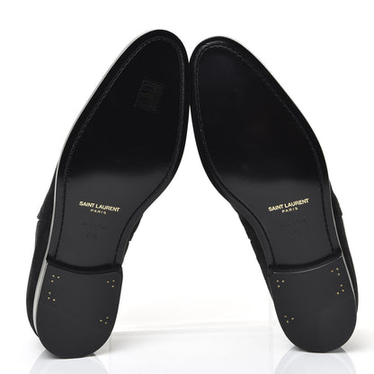 Saint Laurent Suede Slim Chelsea Boots 41.5 Black 5 of 10