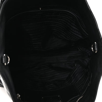 Prada Soft Calf Shopping Tote Black 5 of 11