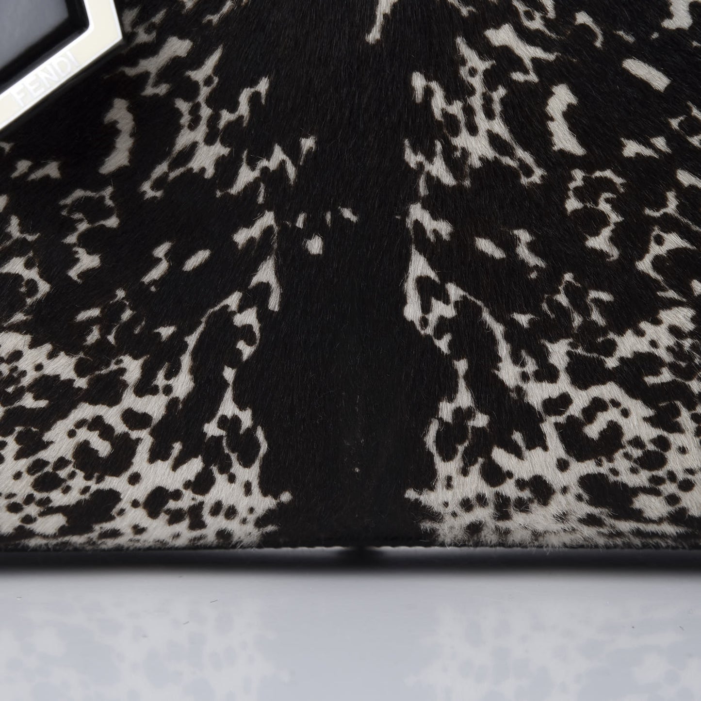 Calf Hair Patent Regular 2jours Tote Black White