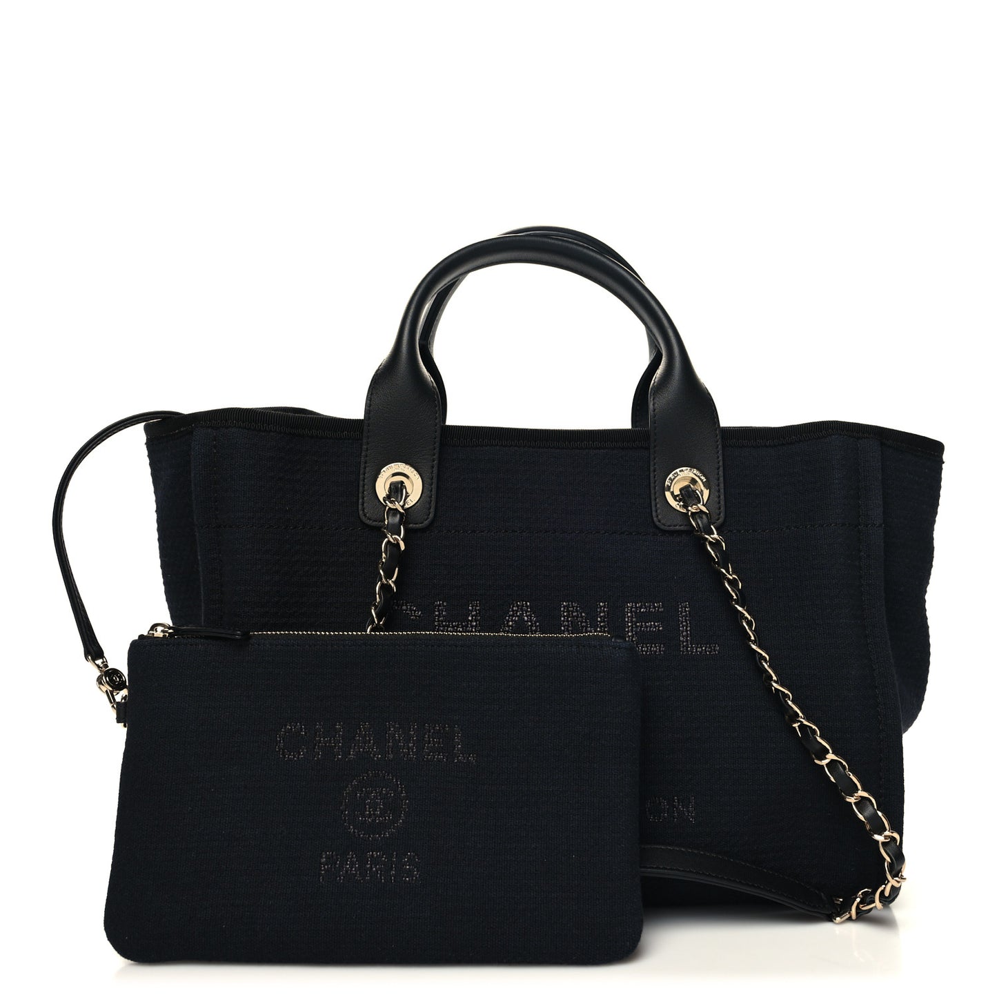 Mixed Fibers Small Deauville Tote Black