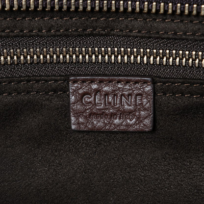 Celine Pebbled Calfskin Micro Luggage Chocolate 6 of 7