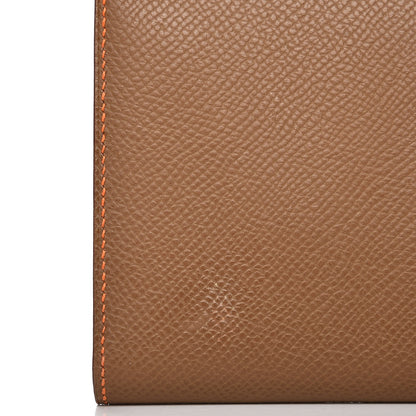 Hermes Epsom Bi Color Bearn Wallet Gold Orange 8 of 8