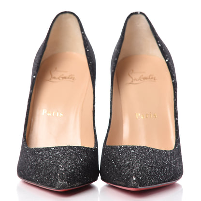 Christian Louboutin Glitter Resille Pigalle Follies 100 Pumps 36.5 Black 2 of 8