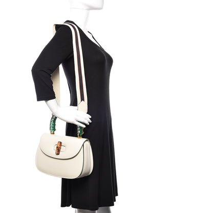 Gucci Calfskin Plexiglass Medium Classic 2 Top Handle Bag White 2 of 12