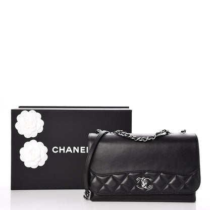 Chanel Calfskin Small Tramezzo Flap Black 8 of 8