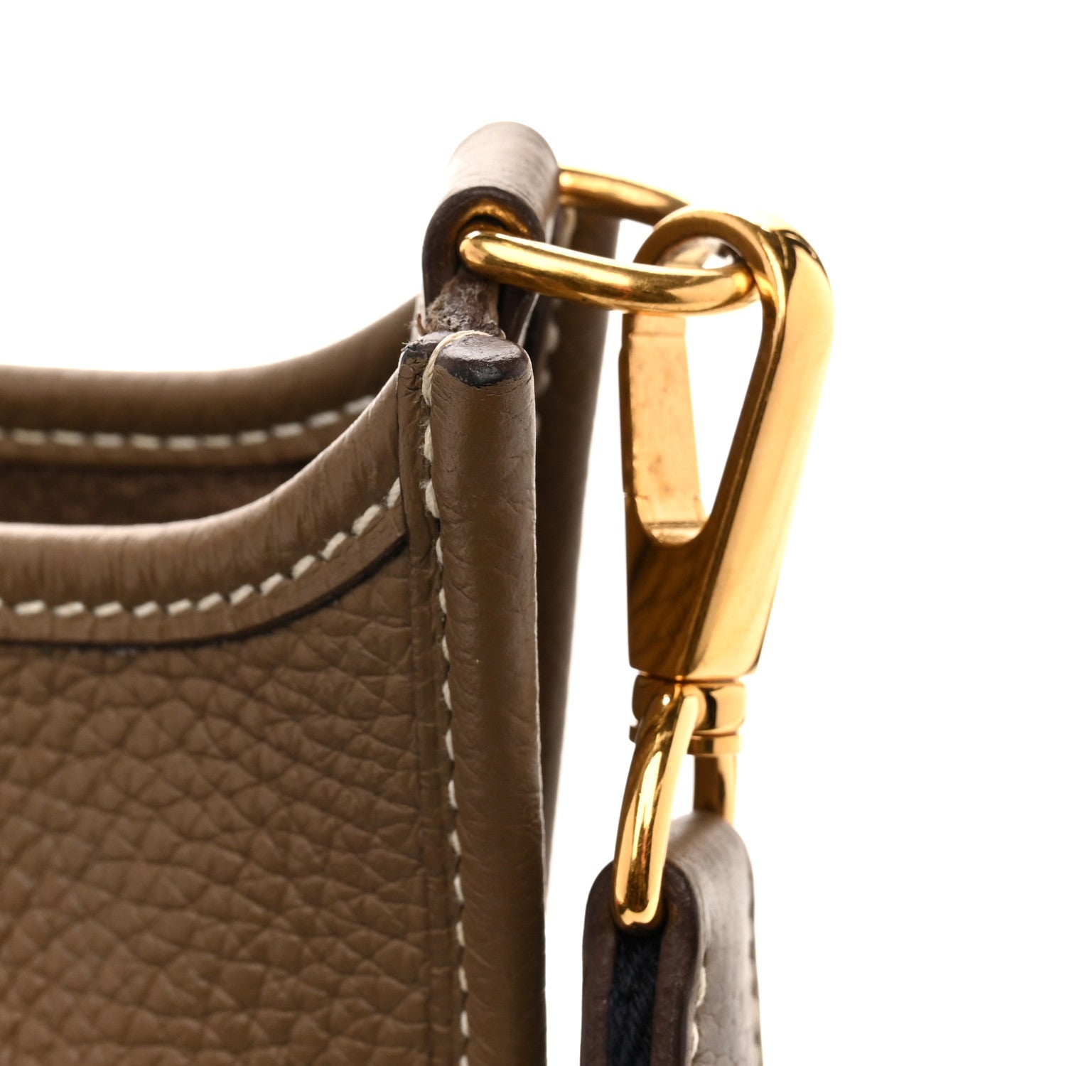 Hermes Taurillon Clemence Amazone Evelyne TPM Etoupe Bleu Indigo 12 of 13