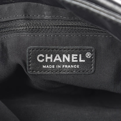 Chanel Shiny Lambskin Quilted Medium Trianon Messenger Flap Black 7 of 16