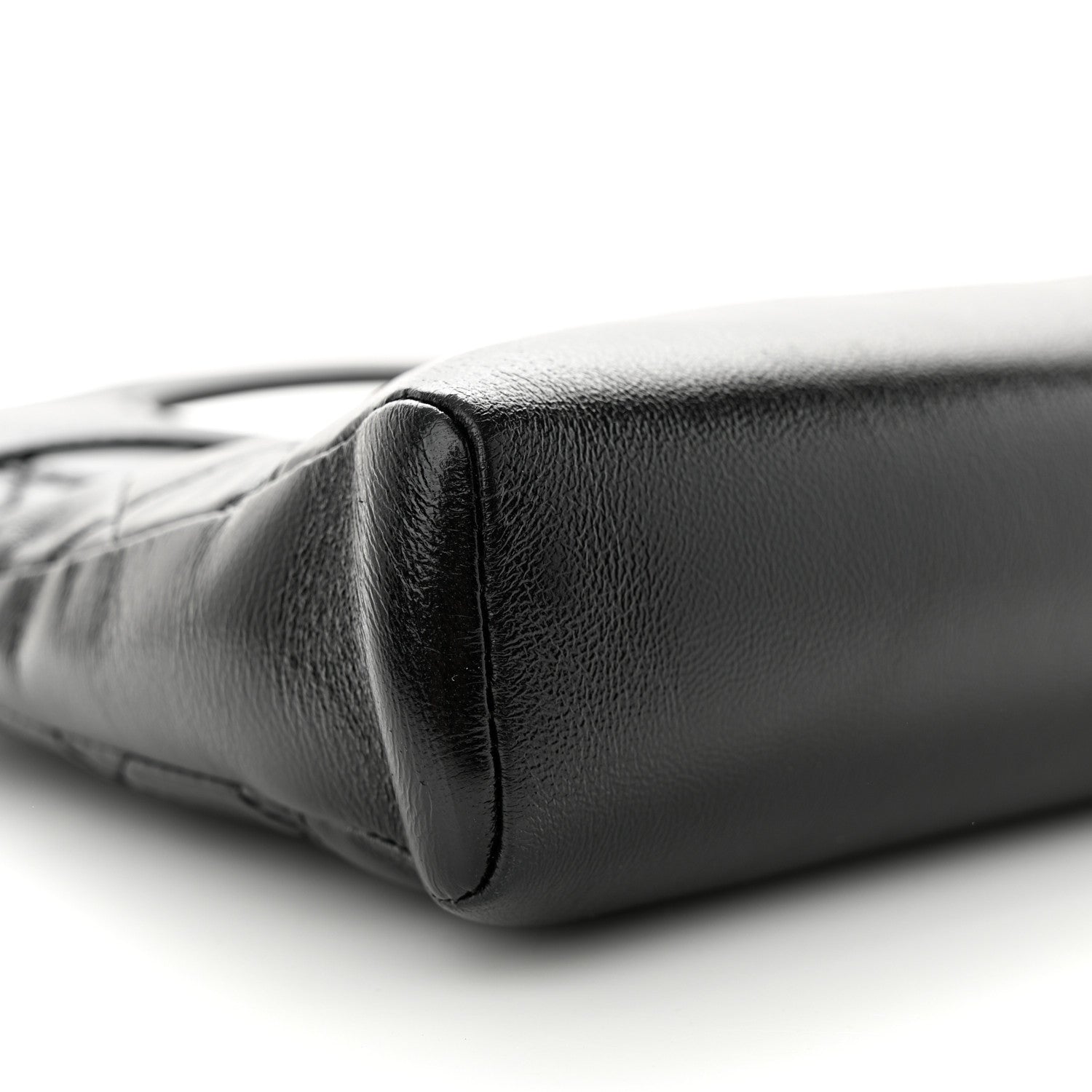 Chanel Shiny Crumpled Calfskin Quilted Mini 31 Shopping Bag Black 10 of 12