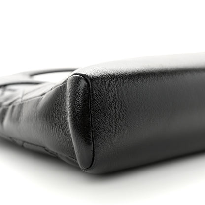 Chanel Shiny Crumpled Calfskin Quilted Mini 31 Shopping Bag Black 10 of 12