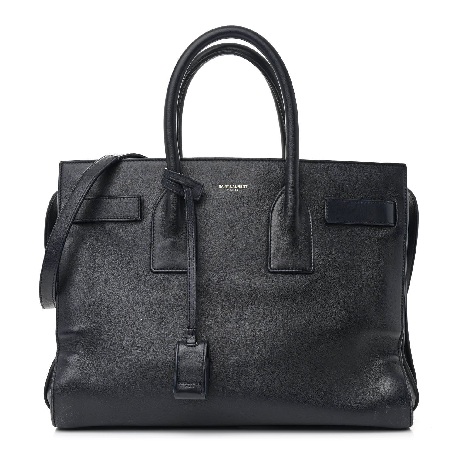 Saint Laurent Calfskin Small Sac De Jour Navy 1 of 26