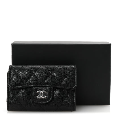 Chanel Caviar Quilted Classic 4 Key Holder Wallet Black 9 of 9